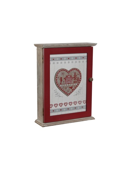 GUARDALLAVES MDF 20X6,5X26 CON TAPA ROJO