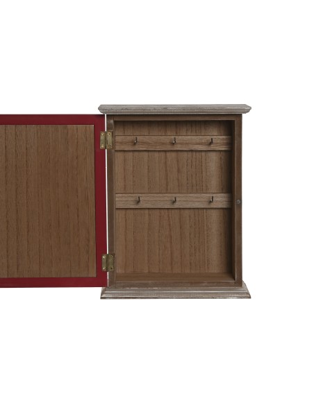 GUARDALLAVES MDF 20X6,5X26 CON TAPA ROJO