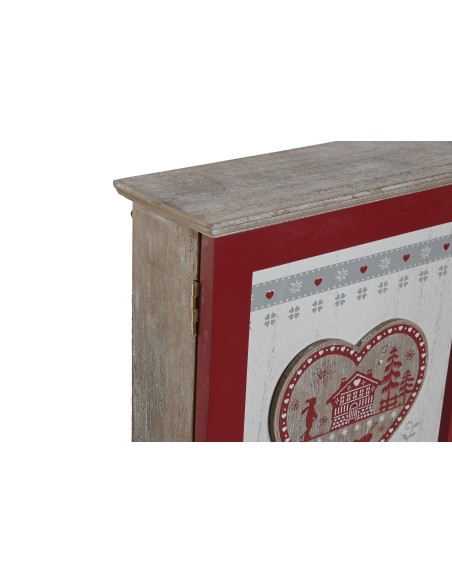 GUARDALLAVES MDF 20X6,5X26 CON TAPA ROJO