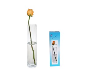 FLORERO CRISTAL RED 6X15CM