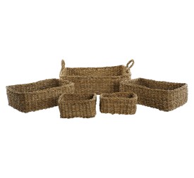 CESTA SET 5 SEAGRASS 51X42X14 NATURAL