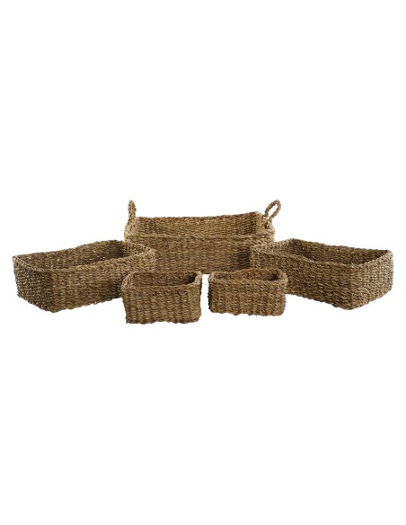 CESTA SET 5 SEAGRASS 51X42X14 NATURAL