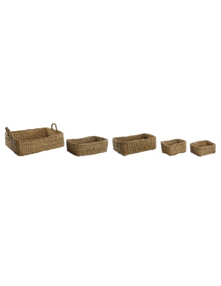 CESTA SET 5 SEAGRASS 51X42X14 NATURAL