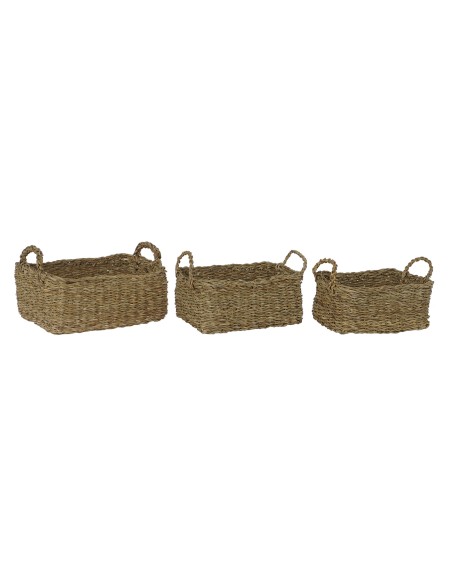 CESTA SET 3 SEAGRASS 36X27X19 NATURAL