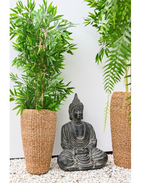 MACETERO SET 3 SEAGRASS METAL 43X43X70 NATURAL MACETERO SET 3 SEAGRASS METAL 43X43X70 NATURAL