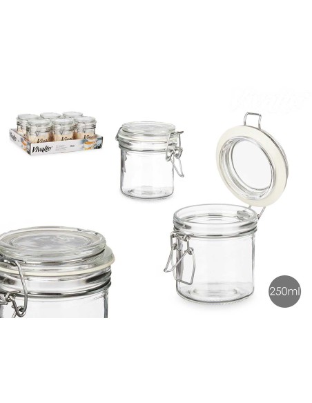 TARRO CONSERVA HERMETICO GR 250 ML TRANS