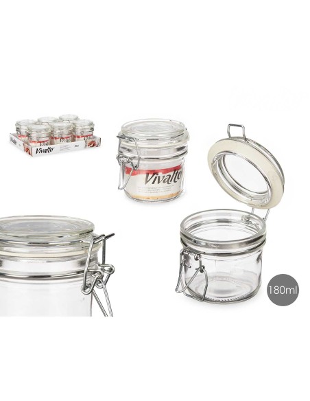 TARRO CONSERVA HERMETICO MED 180ML TRANS