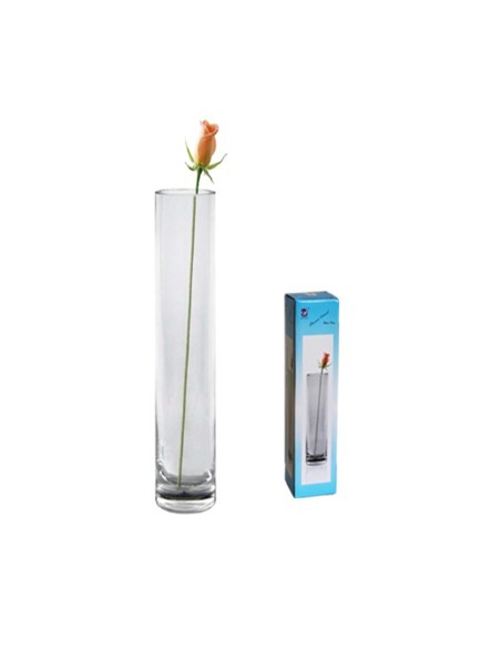 FLORERO CRISTAL RED 5X20CM