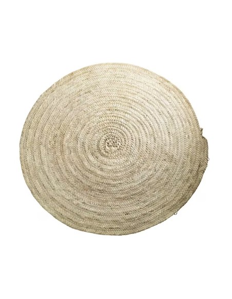 ALFOMBRA HOJAS DE PALMA ARTESANAL 120CM