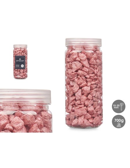 BOTE PIEDRA 10 20 MM METALIZADA 700G TEJA