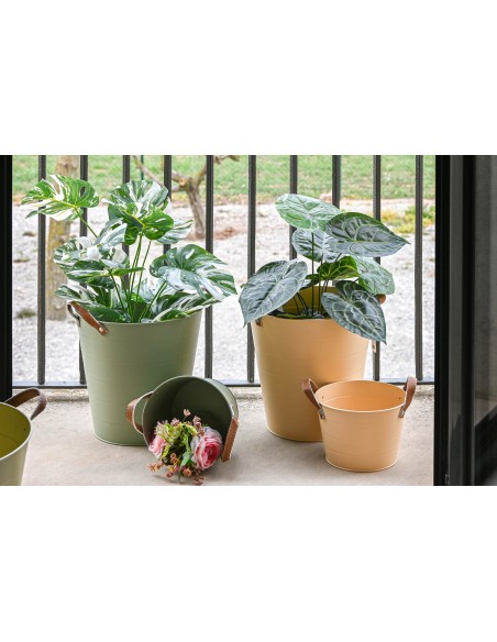 MACETERO METAL PU 20X20X14 3 SURT.