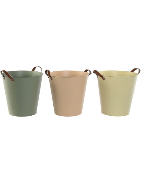 MACETERO METAL PU 30X30X30 3 SURT.