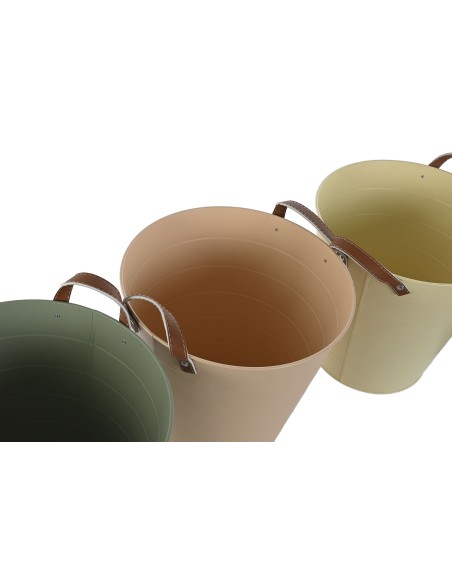 MACETERO METAL PU 30X30X30 3 SURT.