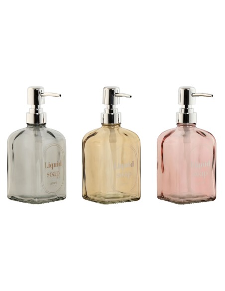 DOSIFICADOR CRISTAL ABS 8X7,5X19 450 ML, 3 SURT.