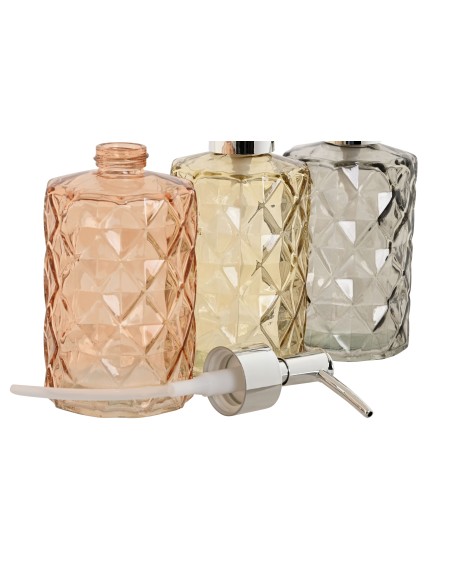 DOSIFICADOR CRISTAL ABS 7,5X7,5X17,5 320ML 3 SURT.