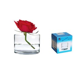 FLORERO CRISTAL RED 6X6CM