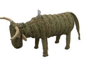 Toro de esparto grande - Artesanía al por Mayor | Mundo Flor