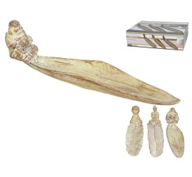 PORTA-INCIENSO WOODEN 20,5X4,2X5,8CM 3 SURT.