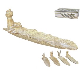 PORTA-INCIENSO WOODEN ANIMAL 20,5X4,7X6CM 4 SURT.