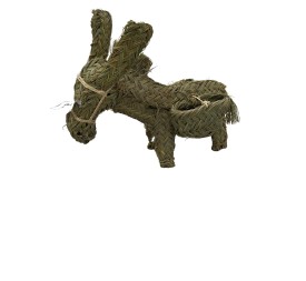 BURRO PEQUEÑO DE ESPARTP CON SERONES