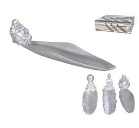 PORTA-INCIENSO SILVER 20,5X4,2X5,8CM 3 SURT.