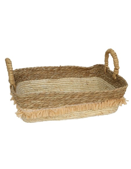 CESTA RECTANGULAR CON ASAS KENIA 35X25X12CM