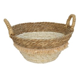 CESTA REDONDA CON ASAS RUANDA 30X15CM