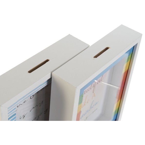 HUCHA MDF CRISTAL 19,5X4,5X24,5 2 SURT.