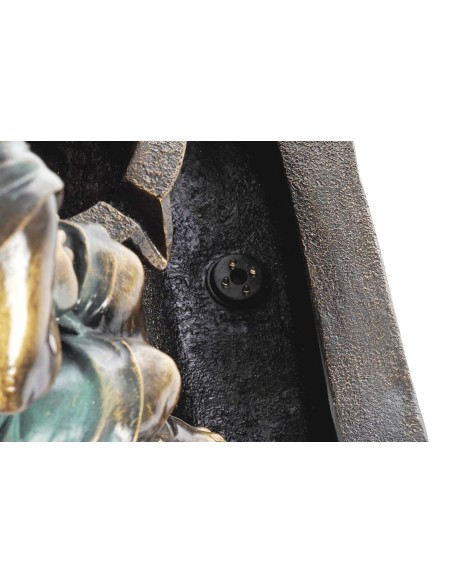 FUENTE RESINA 47X35X63 NIÑOS ENVEJECIDO BRONCE