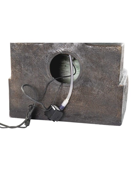 FUENTE RESINA 47X35X63 NIÑOS ENVEJECIDO BRONCE