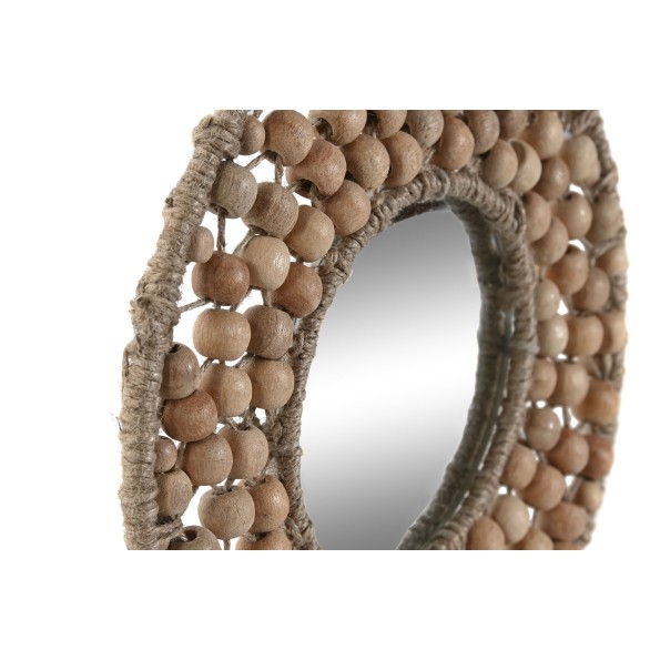 ESPEJO  3 MADERA CRISTAL 20X1X20 BOLITAS