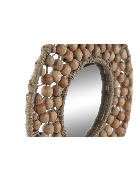 ESPEJO  3 MADERA CRISTAL 20X1X20 BOLITAS