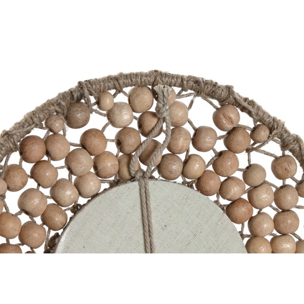 ESPEJO  3 MADERA CRISTAL 20X1X20 BOLITAS