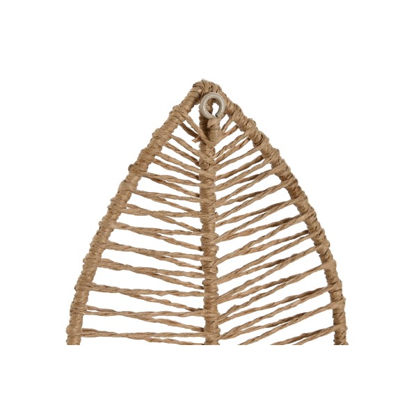 PERCHERO PARED SET 3 YUTE METAL 12X4X26 HOJA (PP-212334)