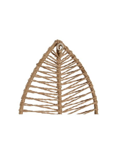 PERCHERO PARED SET 3 YUTE METAL 12X4X26 HOJA (PP-212334)