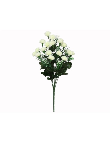 RAMO MINI CLAVELITOS X10 -50CM (BLANCO)