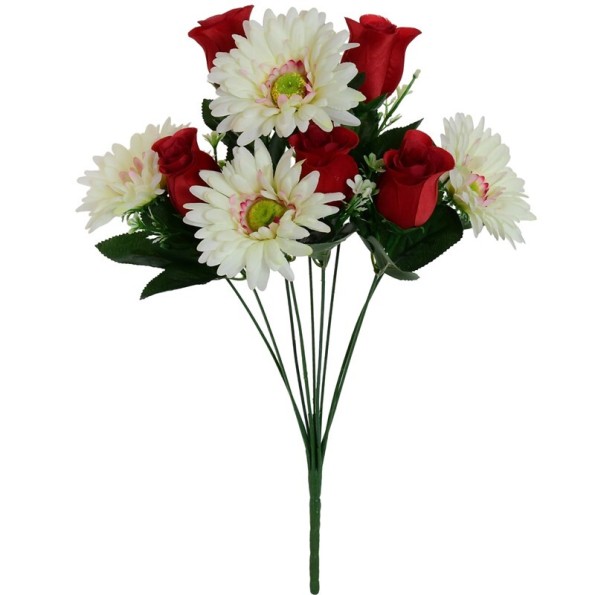 RAMO GERBERA-CAPULLO X 9-44 CM (ROJO)