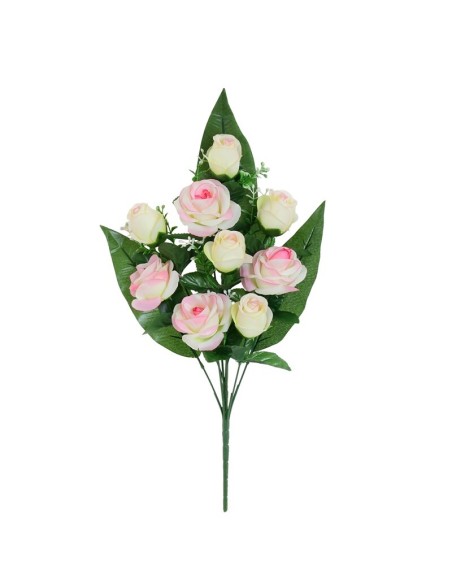 CONJUNTO ROSAS MIX X 9-53 CM (ROSA)
