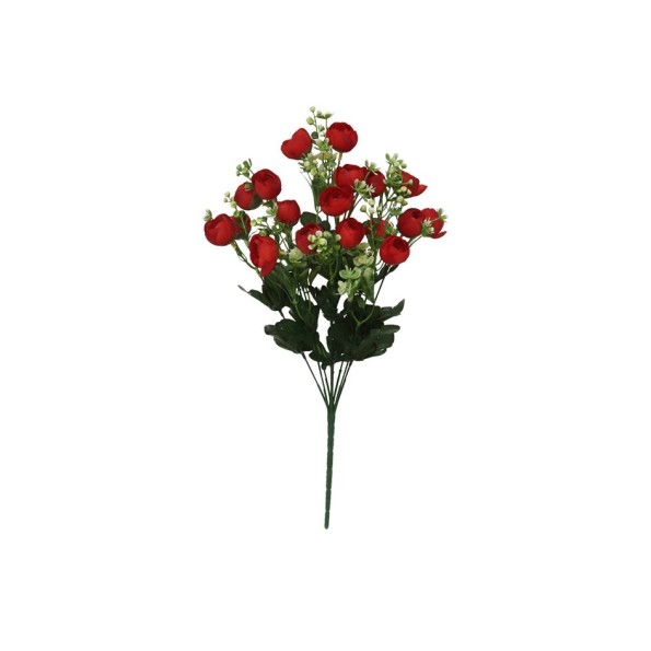 RAMO RANUNKULUS X9 X18 -51CM (ROJO)