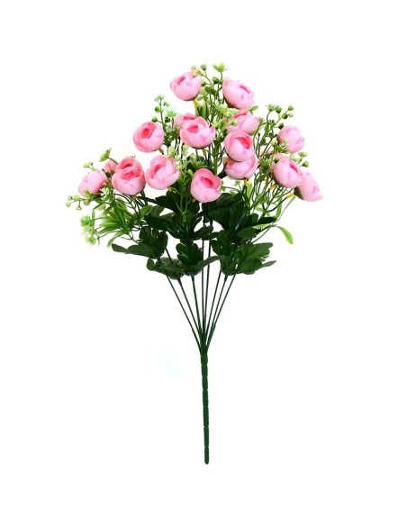 RAMO RANUNKULUS X9 X18 -51CM (ROSA)