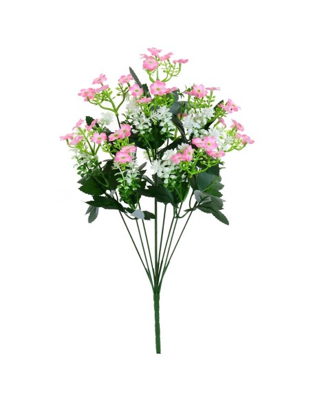 RAMO RELLENO MINI FLOR X 9- 51CM (ROSA)