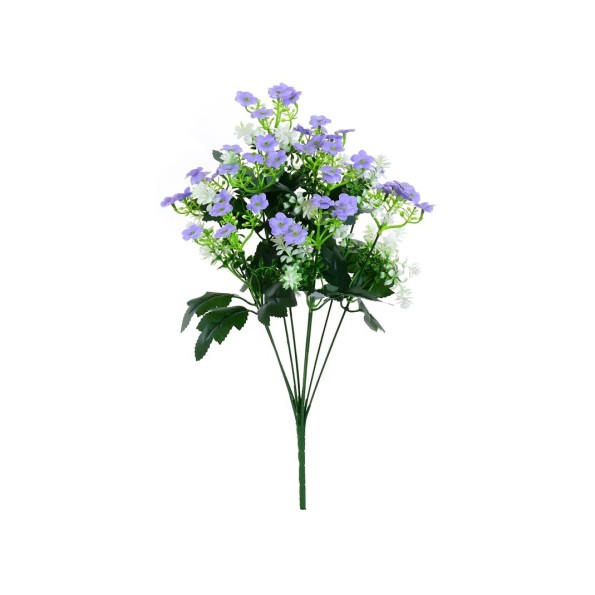 RAMO RELLENO MINI FLOR X 9- 51CM (VIO)