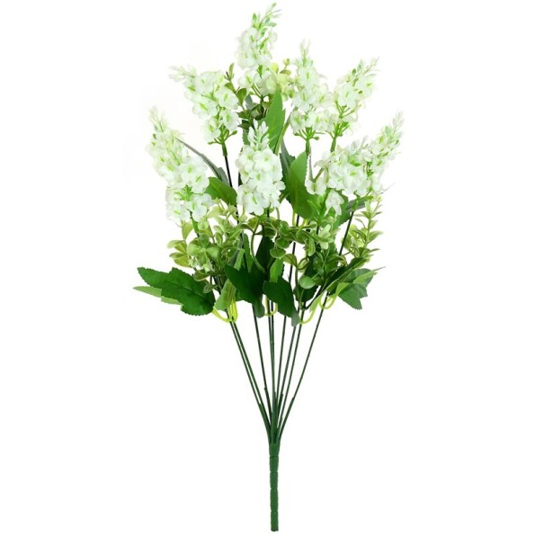 RAMO MINI LILAS  X 9- 54 CM (BLANCO)