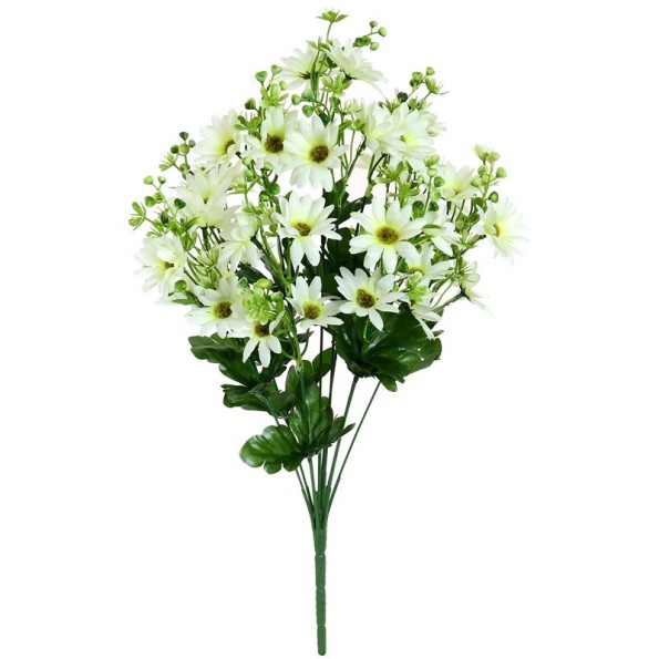 RAMO MARGARITAS X 10-54 CM (BLANCO)