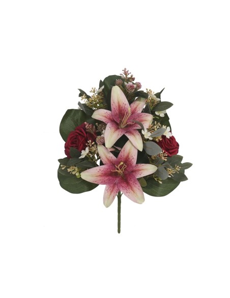 CONJUNTO LILIUM/ROSE (A) X11 51CM (ROJO)