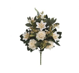 CONJUNTO ROSAS MIX (A) X 12 58CM (CREMA)