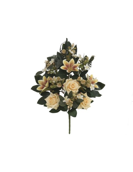 CONJUNTO ROSAS MIX (A) X12 58CM (MARFIL)
