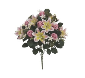 RAMO CAPULLOS-LILIUM (A) X13 50CM (ROSA)