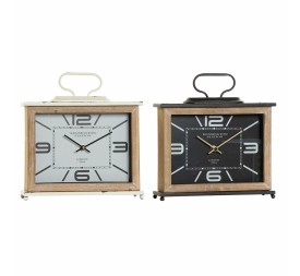 RELOJ SOBREMESA METAL MDF 28X8X29,5 2 SURT.