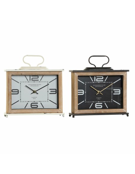 RELOJ SOBREMESA METAL MDF 28X8X29,5 2 SURT.